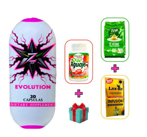 ZFIT EVOLUTION + AGUAJE SIEMPRE BELLA + PURGANTE + TÉ VERDE + OBSEQUIO